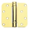 Global Door Controls 4 in. x 4 in. Bright Brass Steel Spring Hinge with 5/8 in. Radius, PK3 CPS4040-5/8-US3-3 - alternate 1